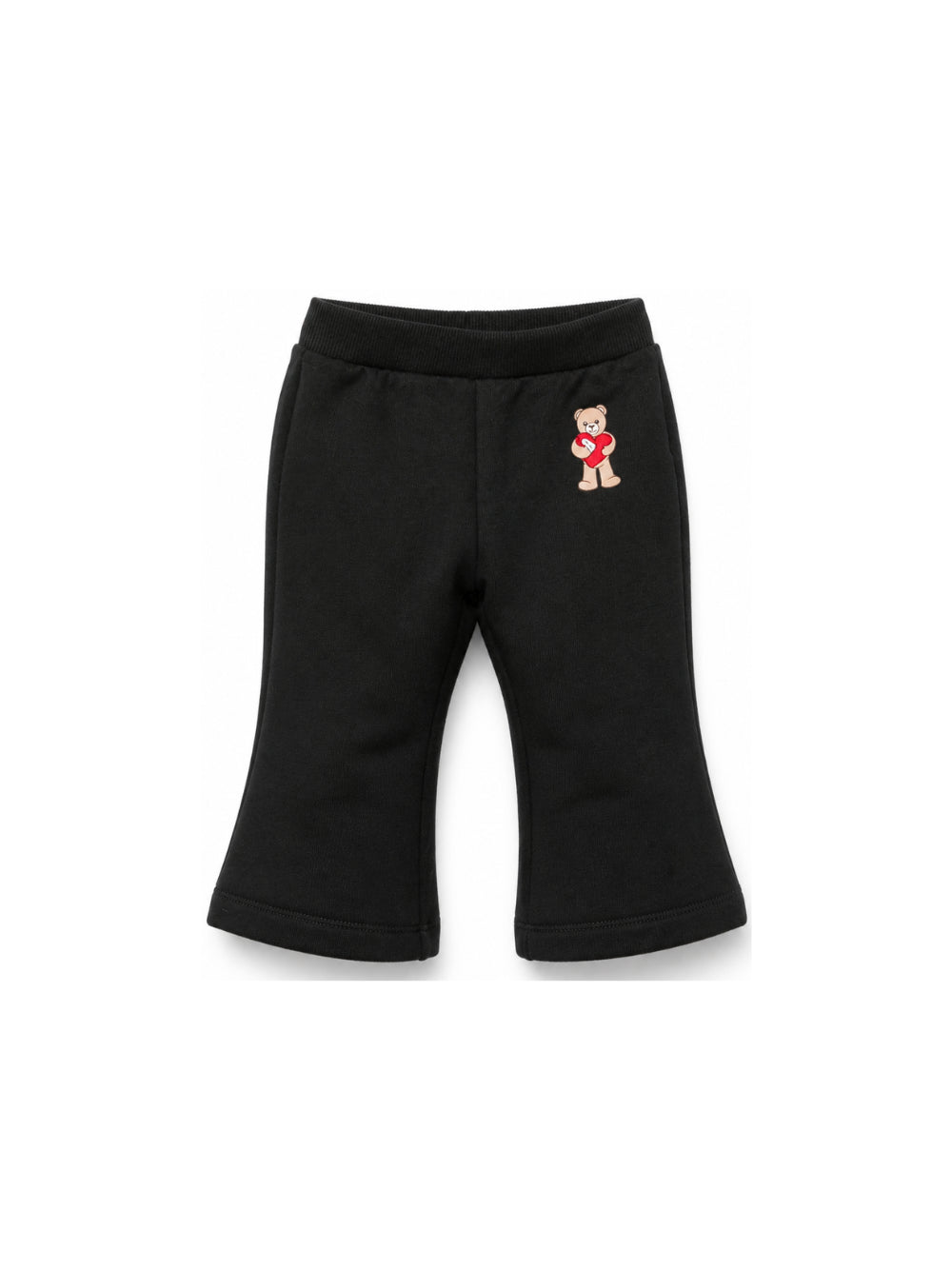 Pantaloni per neonata Moschino Kids neri con motivo Teddy Bear MDP03NLDA63 60100 MOSCHINO KIDS 