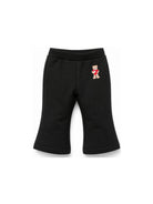 Pantaloni per neonata Moschino Kids neri con motivo Teddy Bear MDP03NLDA63 60100 MOSCHINO KIDS 