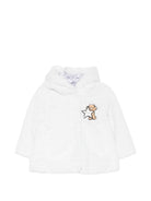 Cappotto per neonata Moschino Kids bianco con effetto orsetto MDS02LLIA02 60252 MOSCHINO KIDS 