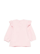 Abito per neonata Moschino Kids rosa con ruches MDV0DPLDA18 50209 MOSCHINO KIDS 