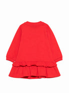 Abito per neonata Moschino Kids rosso con patch orsetto MDV0DQLCA40 50109 MOSCHINO KIDS 