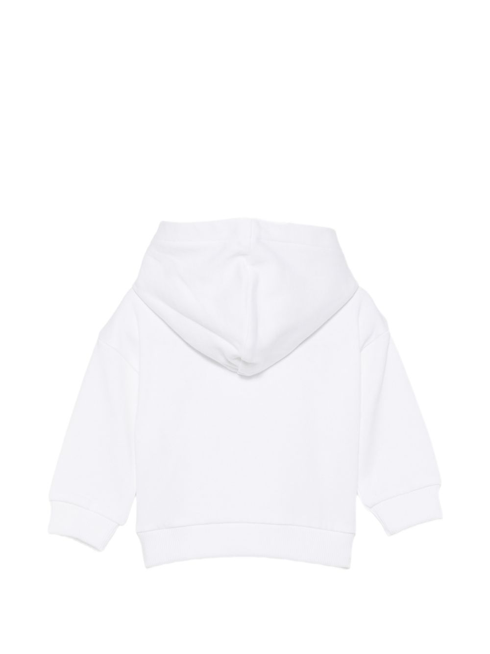 Felpa per neonati Moschino Kids bianca con stampa grafica MMF05ZLCA92 10101 MOSCHINO KIDS 