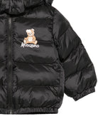 Giubbino per neonato Moschino Kids con stampa logo sul davanti MMS02FL3AC3 60100 MOSCHINO KIDS 