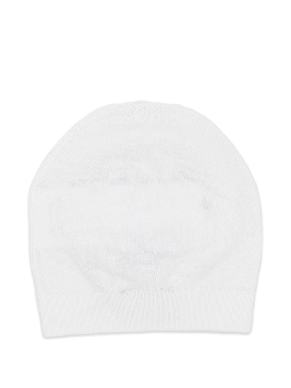 Cappello per neonati Moschino Kids bianco con logo ricamato<BR/> MMX05KLHE43 10101 MOSCHINO KIDS 