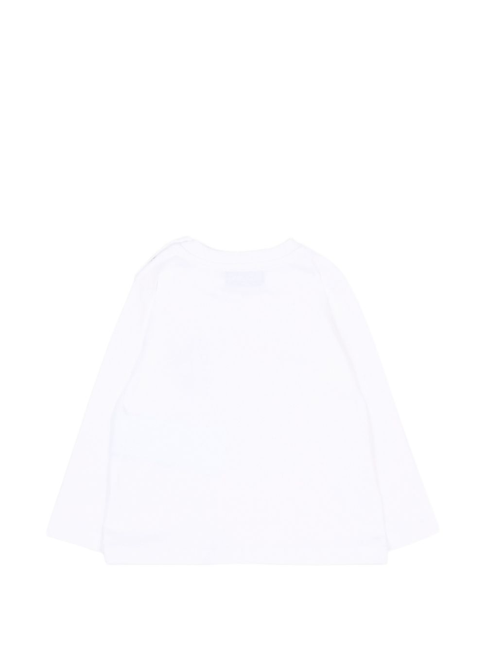 T-shirt per neonati Moschino Kids bianca con dettaglio Teddy Bear MNO014LAA58 10101 MOSCHINO KIDS 