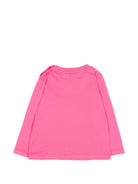 T-shirt per neonata Moschino Kids fucsia con dettaglio Teddy Bear MNO014LAA58 51450 MOSCHINO KIDS 