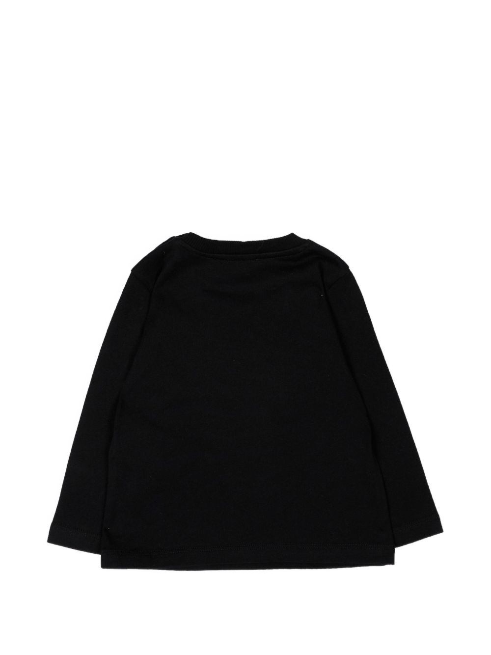 T-shirt per neonati Moschino Kids nera con dettaglio Teddy Bear MNO014LAA58 60100 MOSCHINO KIDS 
