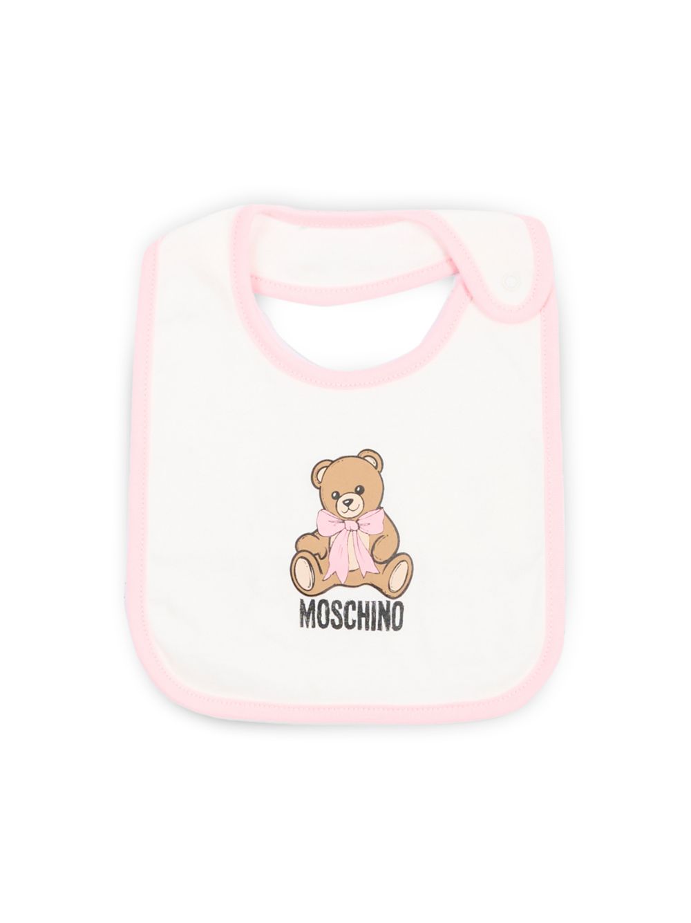 Set per neonata Moschino Kids rosa con stampa logo sul davanti MNY08BLCA40 50209 MOSCHINO KIDS 