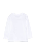 T-shirt per neonati Moschino Kids bianca con motivo Teddy Bear MOO014LAA20 10101 MOSCHINO KIDS 