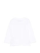 T-shirt per neonati Moschino Kids bianca con stampa Teddy sul davanti MRO014LAA34 10101 MOSCHINO KIDS 