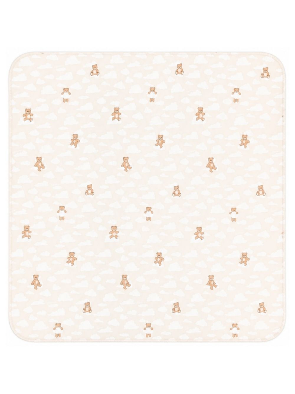 Coperta per neonati Moschino Kids beige con stampa orsetti all-over MSB00FLCA40 82640 MOSCHINO KIDS 