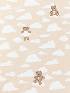 Coperta per neonati Moschino Kids beige con stampa orsetti all-over MSB00FLCA40 82640 MOSCHINO KIDS 