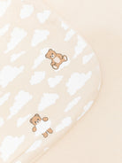 Coperta per neonati Moschino Kids beige con stampa orsetti all-over MSB00FLCA40 82640 MOSCHINO KIDS 