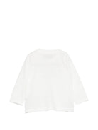 T-shirt per neonati Moschino Kids bianca con stampa Teddy sul davanti MSO014LAA10 10063 MOSCHINO KIDS 