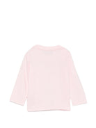 T-shirt per neonata Moschino Kids rosa con stampa Teddy sul davanti MSO014LAA10 50209 MOSCHINO KIDS 