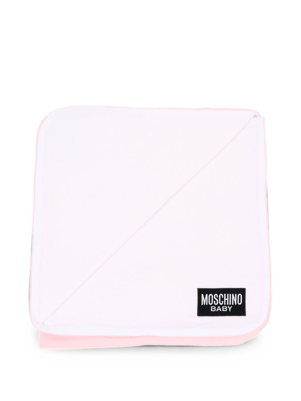 Coperta per neonata Moschino Kids rosa con dettaglio Teddy Bear MTB00FLCA40 50209 MOSCHINO KIDS 