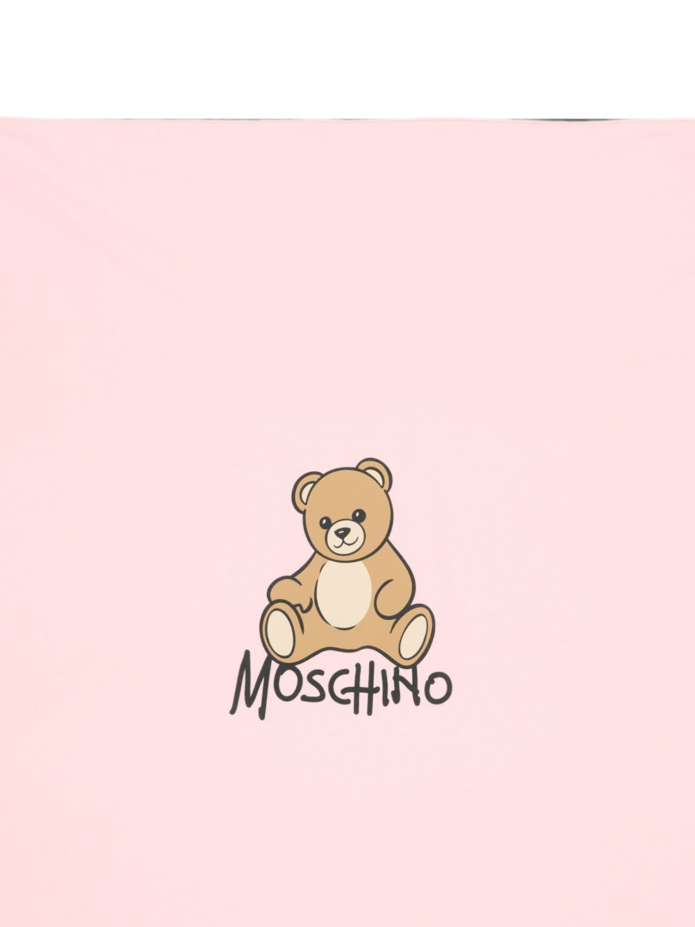 Coperta per neonata Moschino Kids rosa con dettaglio Teddy Bear MTB00FLCA40 50209 MOSCHINO KIDS 