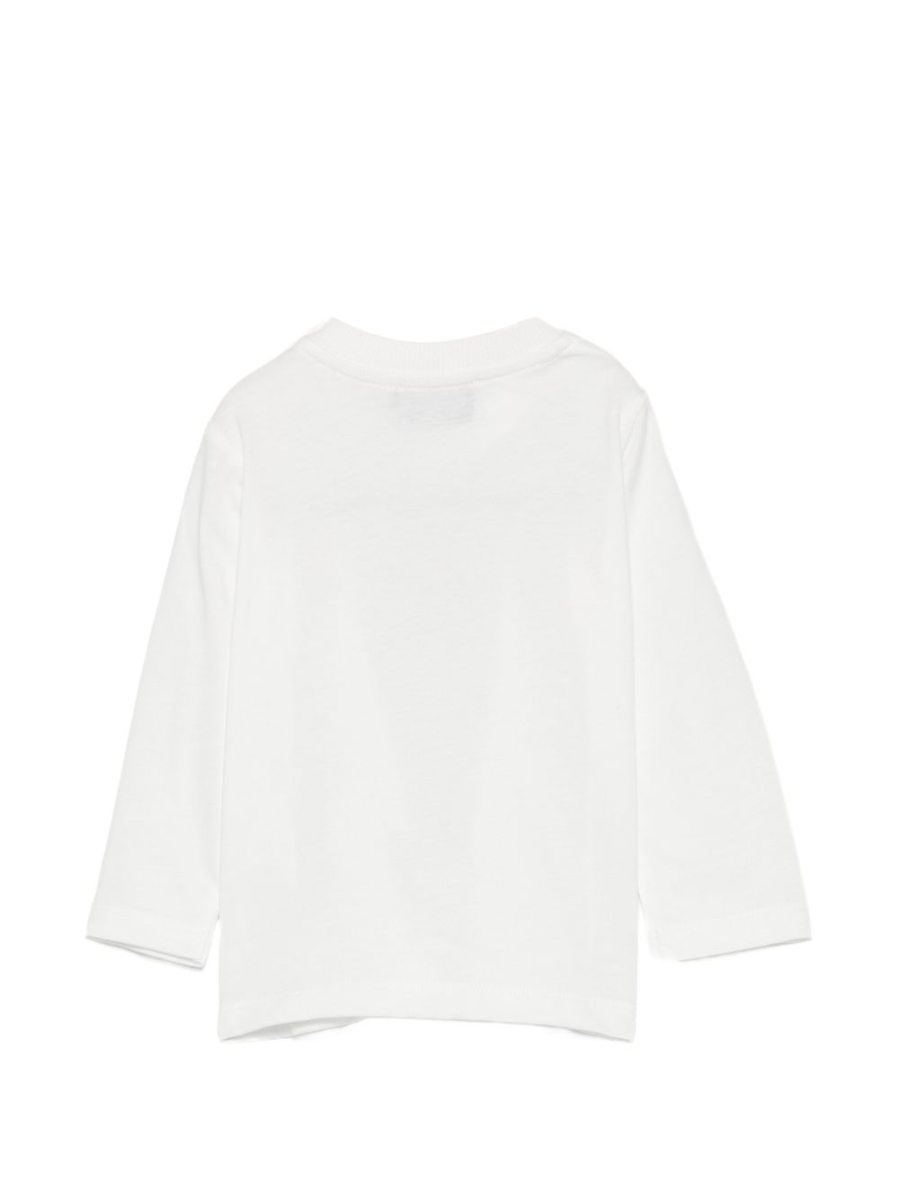 T-shirt per neonati Moschino Kids bianca con stampa Teddy con dettaglio fiocco MTO014LAA10 10063 MOSCHINO KIDS 