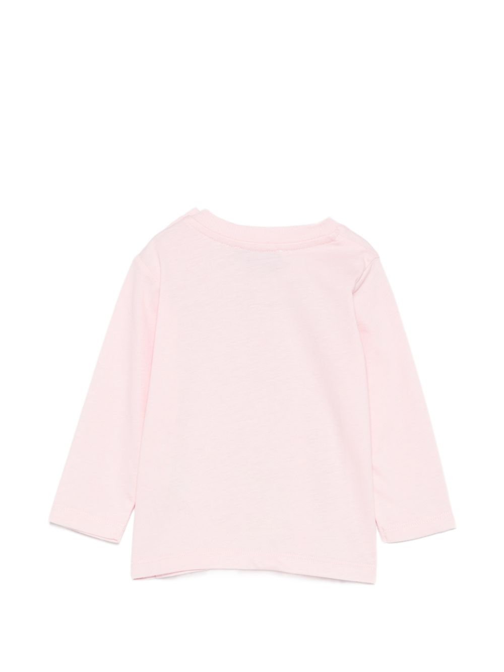 T-shirt per neonata Moschino Kids rosa con stampa Teddy con dettaglio fiocco MTO014LAA10 50209 MOSCHINO KIDS 