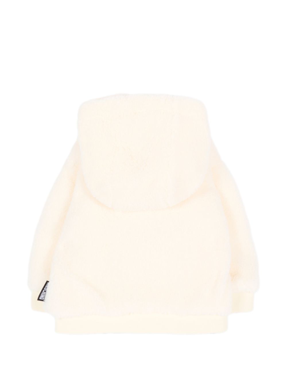 Giubbino per neonato Moschino Kids bainco con toppa a forma di orsetto MUA00BLIA00 10063 MOSCHINO KIDS 
