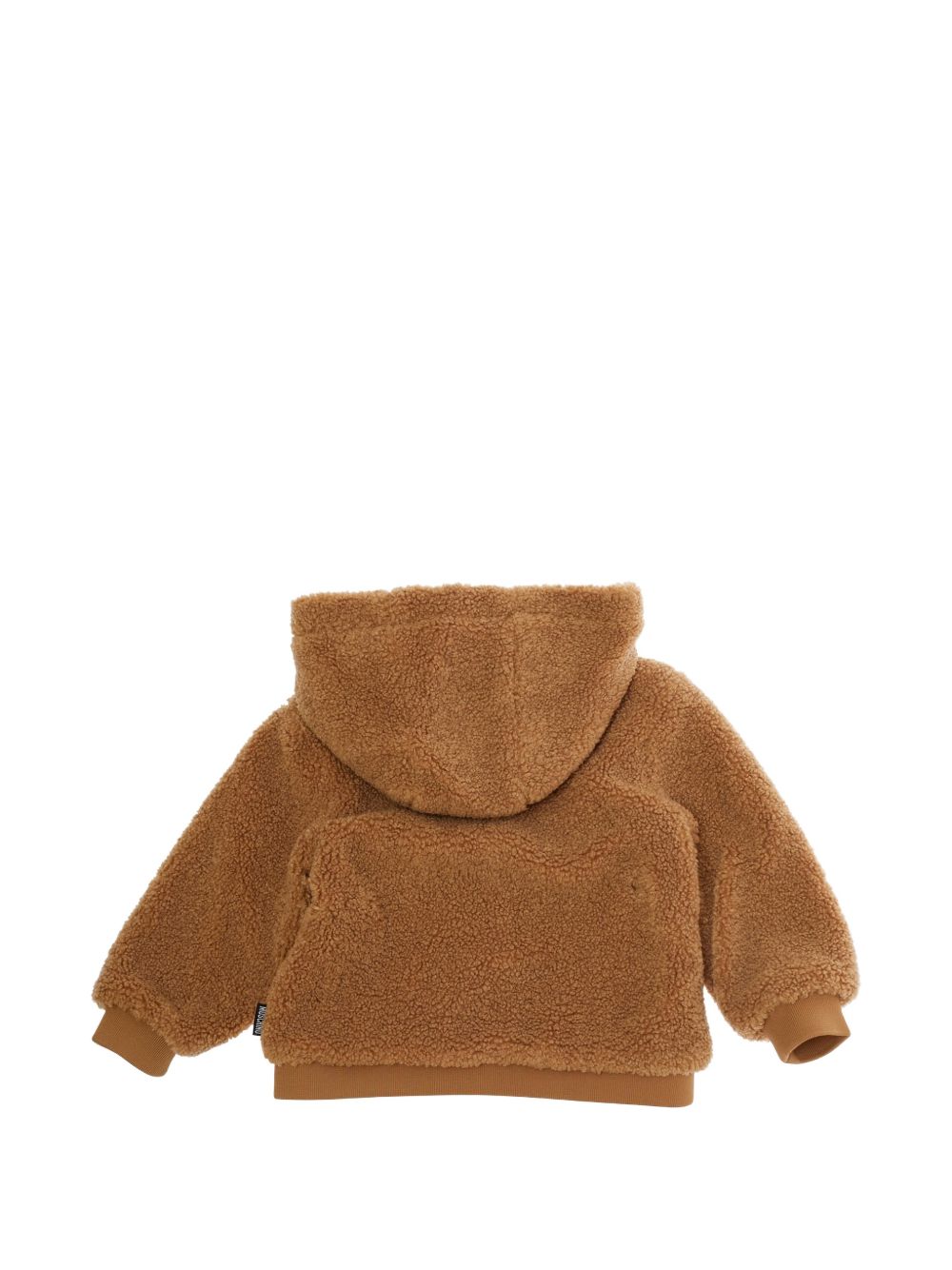 Giubbino per neonato Moschino Kids marrone con toppa a forma di orsetto MUA00BLIA00 20351 MOSCHINO KIDS 