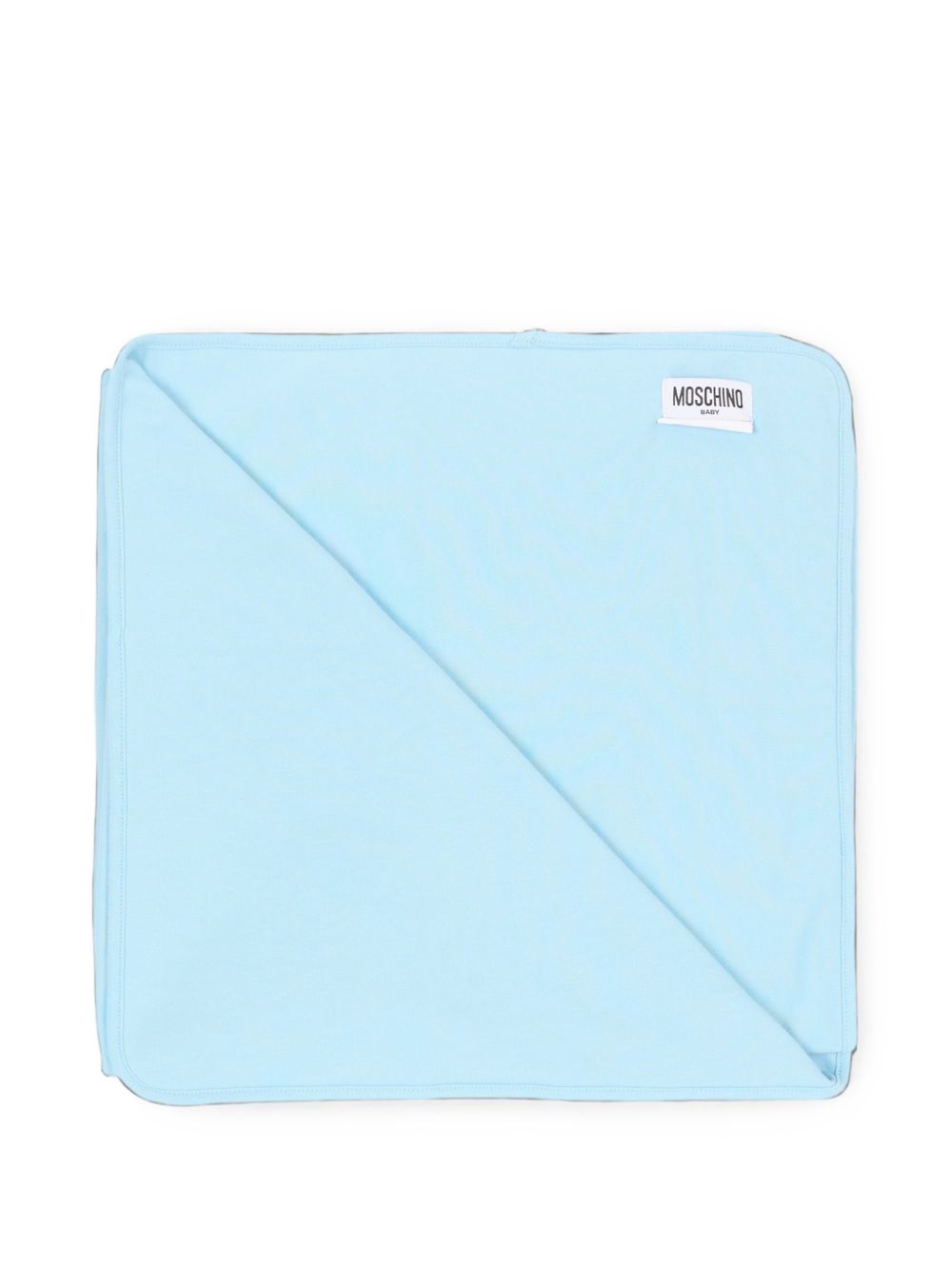 Coperta per neonato Moschino Kids azzurro con stampa orsetto MUB00NLCA93 40304 MOSCHINO KIDS 