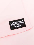 Coperta per neonata Moschino Kids rosa con ricamo Orsetto sul davanti MUB00NLCA93 50209 MOSCHINO KIDS 