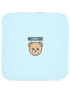 Coperta per neonato Moschino Kids azzurro con dettaglio Teddy Bear MUB00OLCA40 40304 MOSCHINO KIDS 