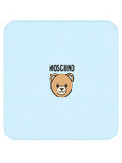 Coperta per neonato Moschino Kids azzurro con dettaglio Teddy Bear MUB00OLCA40 40304 MOSCHINO KIDS 