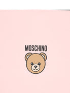 Coperta per neonata Moschino Kids rosa con dettaglio Teddy Bear MUB00OLCA40 50209 MOSCHINO KIDS 