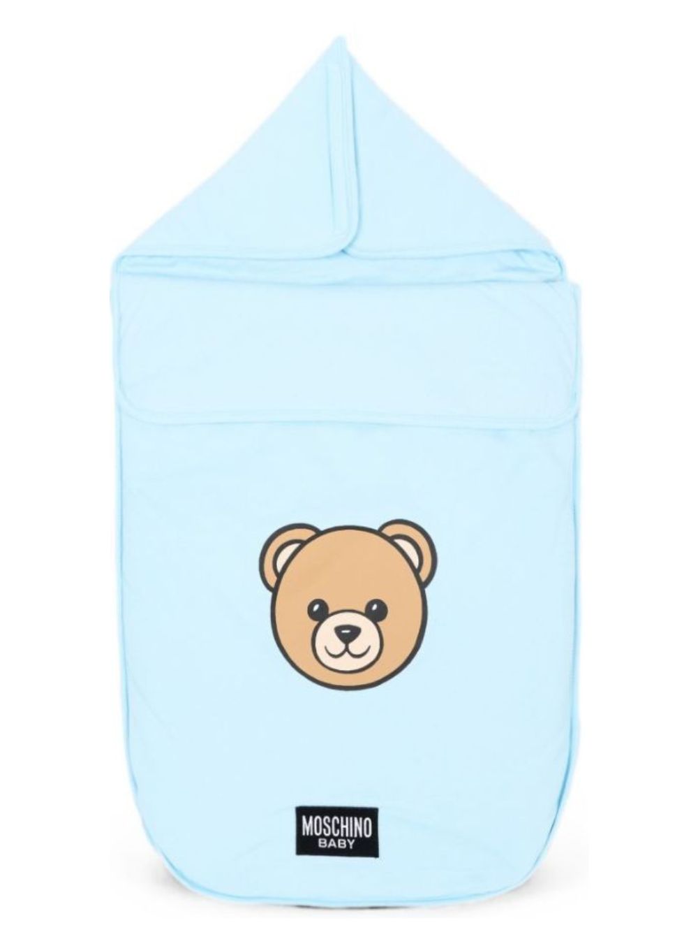 Sacco nanna per neonato Moschino Kids azzurro con motivo Teddy Bear MUE00WLCA40 40304 MOSCHINO KIDS 