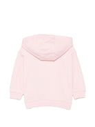 Felpa per neonata Moschino Kids rosa con stampa grafica MUF06DLCA40 50209 MOSCHINO KIDS 