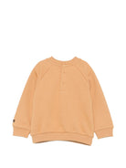 Felpa per neonato Moschino Kids marrone chiaro con motivo orsacchiotto MUF06GLCA93 20351 MOSCHINO KIDS 