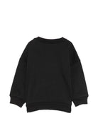 Felpa per neonati Moschino Kids nera con teddy sul davanti MUF06HLCA83 60100 MOSCHINO KIDS 