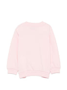 Felpa per neonata Moschino Kids rosa con motivo Teddy Bear MUF06ILCA40 50209 MOSCHINO KIDS 