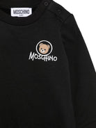Felpa per neonato Moschino Kids nera con stampa Teddy Bear MUF06JLCA83 60100 MOSCHINO KIDS 