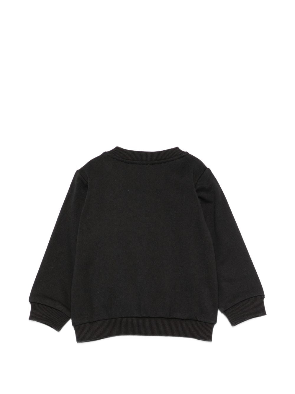Felpa per neonato Moschino Kids nera con stampa Teddy Bear MUF06JLCA83 60100 MOSCHINO KIDS 