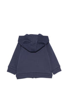 Felpa per neonati Moschino Kids blu con motivo Teddy Bear MUF06MLCA92 40016 MOSCHINO KIDS 