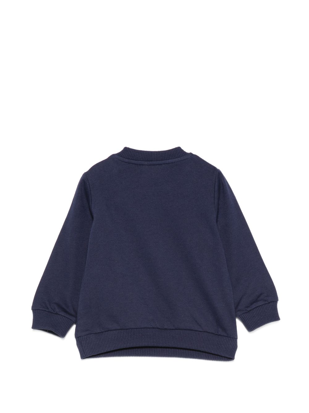 Felpa per neonati Moschino Kids blu con ricamo Teddy Bear MUF06OLCA40 40016 MOSCHINO KIDS 