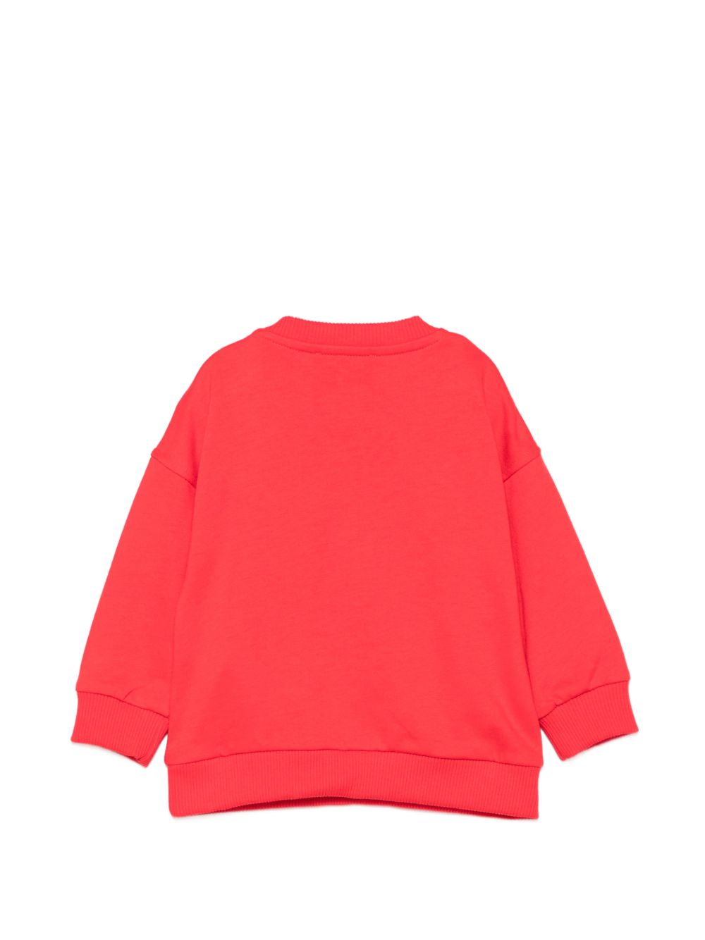 Felpa per neonati Moschino Kids rossa con stampa grafica MUF06QLCA40 50109 MOSCHINO KIDS 
