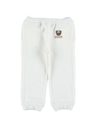 Completo per neonata Moschino Kids bianco con dettaglio Teddy Bear MUK05OLGA07 10063 MOSCHINO KIDS 