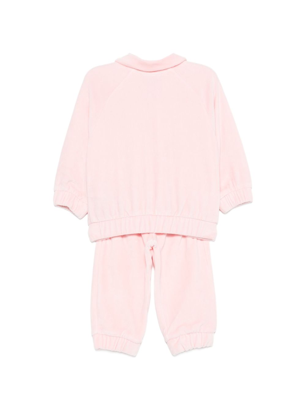 Tutina per neonata Moschino Kids rosa con patch orsetto MUK05OLGA07 50209 MOSCHINO KIDS 