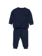 Completo per neonato Moschino Kids blu con stampa grafica logo Teddy Bear MUK05VLCA93 40016 MOSCHINO KIDS 