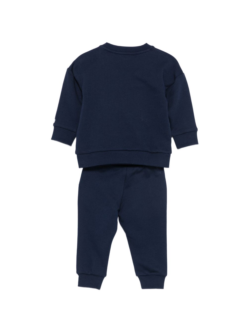 Completo per neonato Moschino Kids blu con stampa grafica logo Teddy Bear MUK05VLCA93 40016 MOSCHINO KIDS 