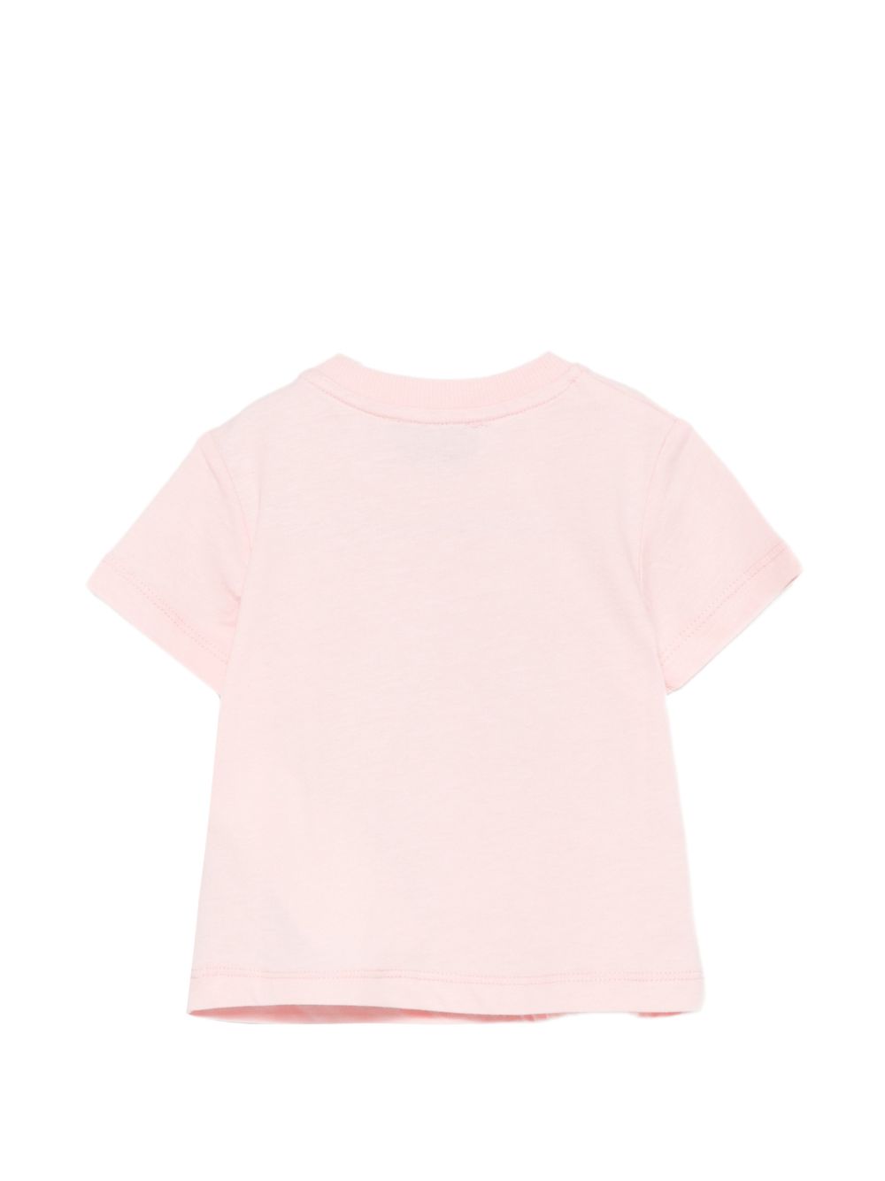 T-shirt per neonata Moschino Kids rosa chiaro con stampa popcorn orsacchiotto MUM04WLAA57 50209 MOSCHINO KIDS 