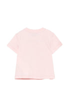 T-shirt per neonata Moschino Kids rosa chiaro con stampa popcorn orsacchiotto MUM04WLAA57 50209 MOSCHINO KIDS 