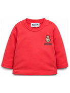 T-shirt per neonati Moschino Kids rosso con ricamo Teddy Bear MUO01DLAA10 50109 MOSCHINO KIDS 