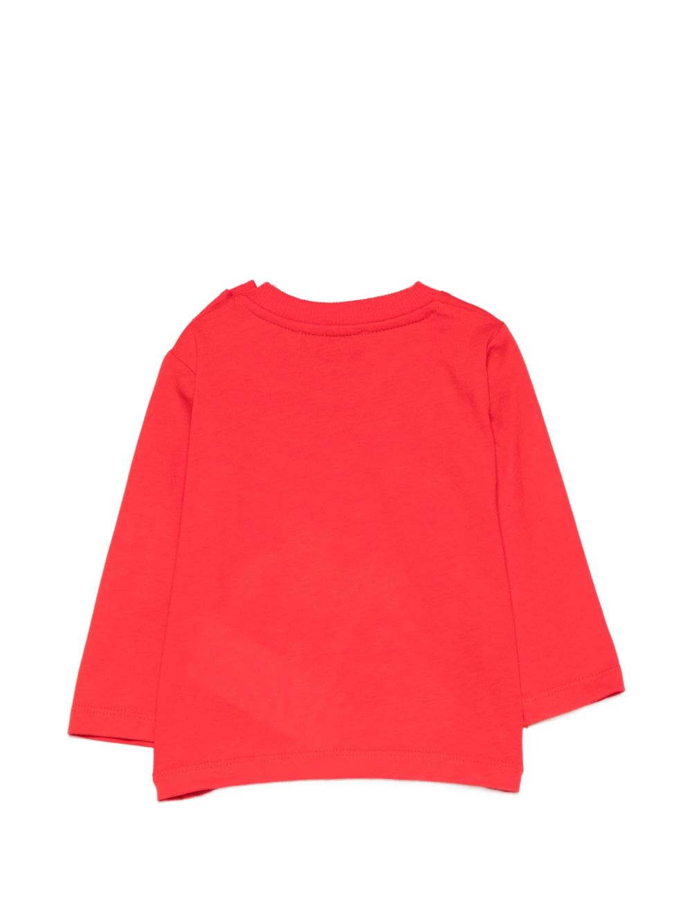 T-shirt per neonati Moschino Kids rosso con ricamo Teddy Bear MUO01DLAA10 50109 MOSCHINO KIDS 