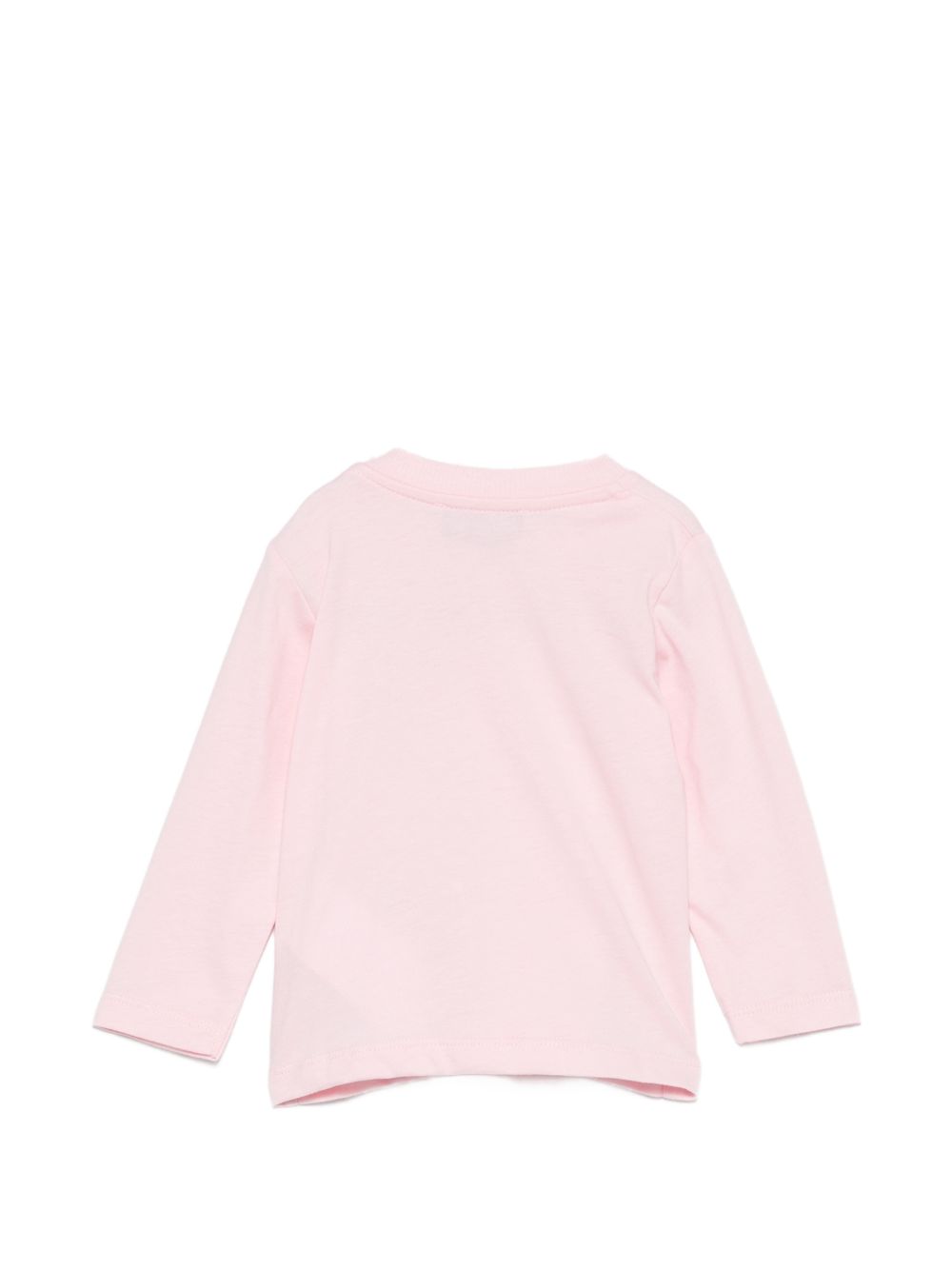 T-shirt per neonata Moschino Kids rosa con ricamo Teddy Bear MUO01DLAA10 50209 MOSCHINO KIDS 