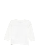 T-shirt per neonati Moschino Kids bianca con stampa grafica MUO01ELAA10 10063 MOSCHINO KIDS 